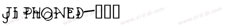 JI Phoned字体转换